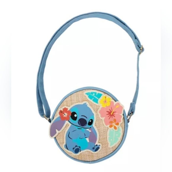 Bioworld Disney Stitch Flowers Women's Crossbody Bag Nwt - Picture 1 of 5